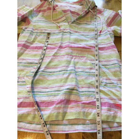Tommy Bahama Multicolor Striped Hoodie Top - Picture 8 of 8